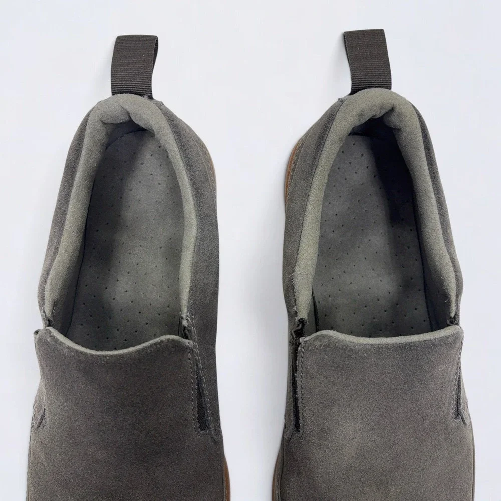 The North Face Loafers Mens Size 12 Slip On Gray Suede Gum Comfort Shoes
